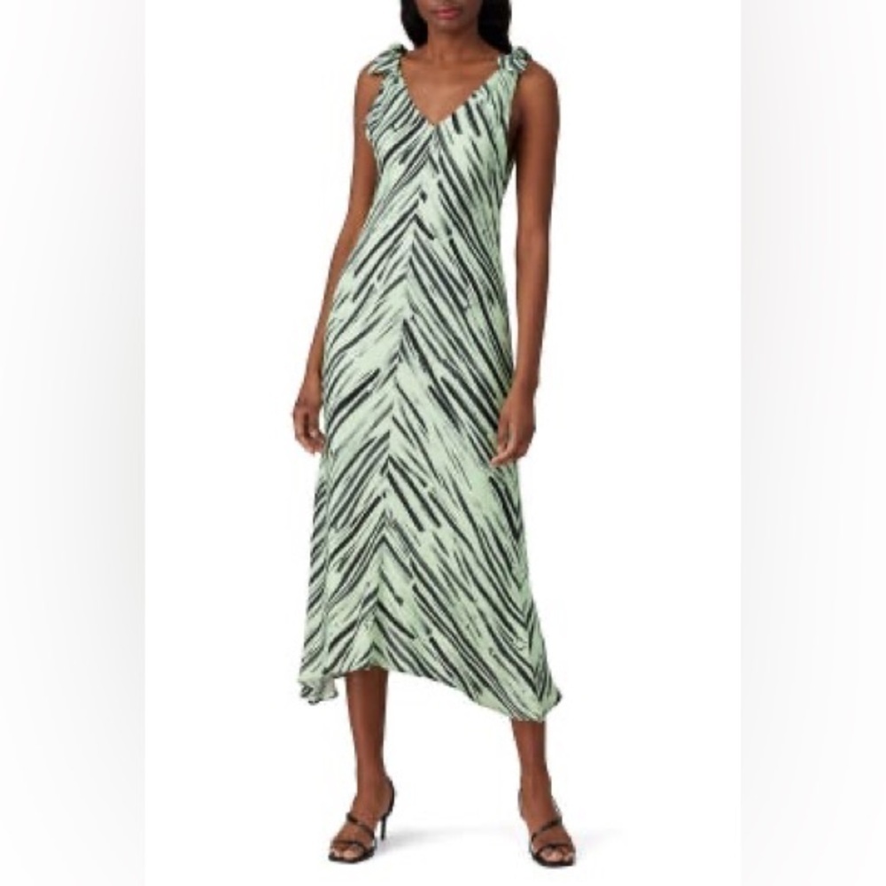 Proenza Schouler White Label Printed Knot Sleeve Dress Size 8